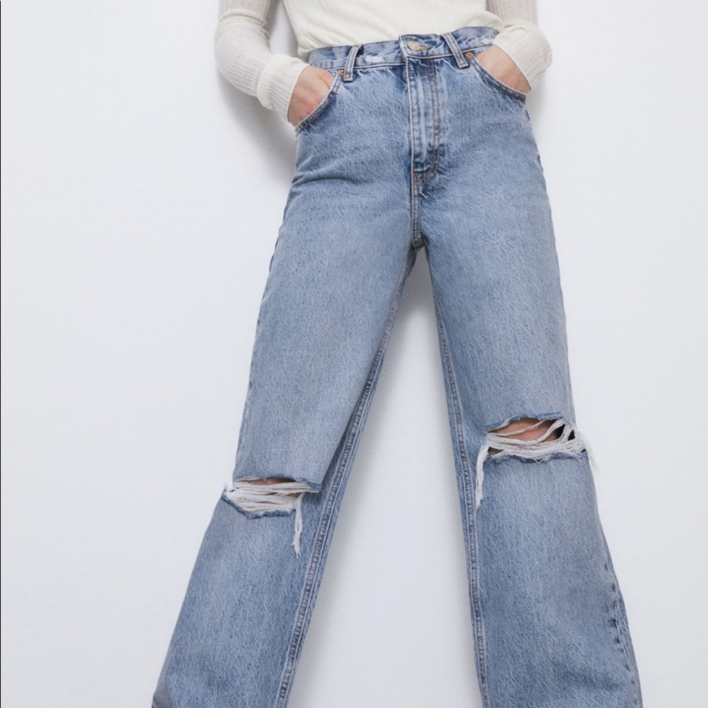 Zara high waisted jeans (sold out online)